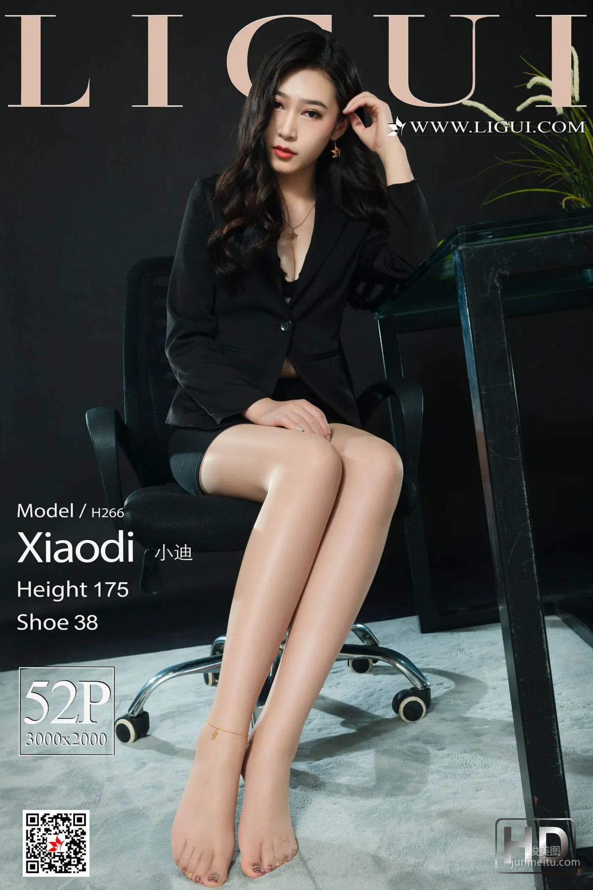 Model 小迪《肉丝OL高跟美腿》 [丽柜LiGui] 网络丽人 写真集