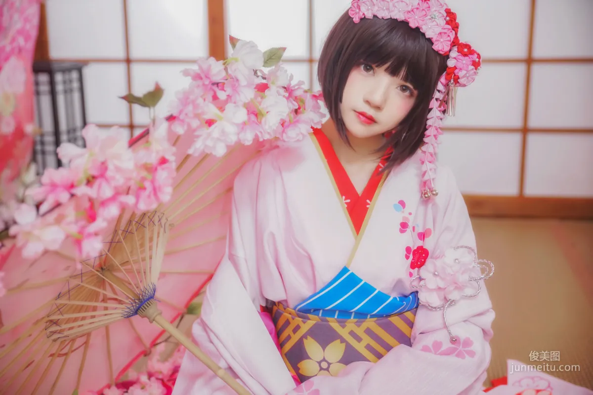 桜桃喵《(加藤惠)和服》 [萝莉COS] 写真集