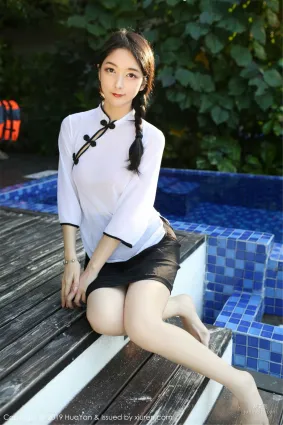 Angela喜欢猫《古典旗袍+运动服》 [花の颜HuaYan] Vol.065 写真集