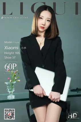 模特小米《肉丝OL女郎》 [丽柜Ligui] 美腿丝足写真集