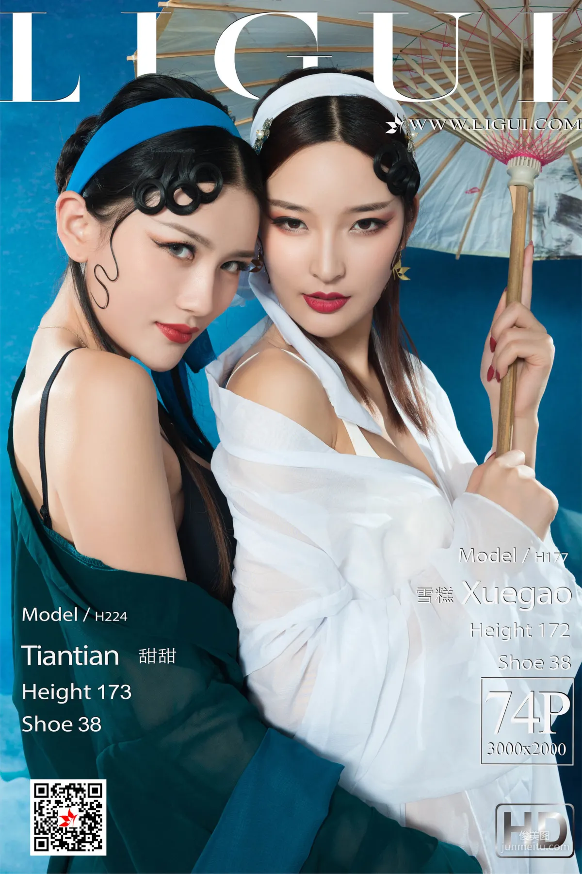 甜甜&雪糕《京剧丝袜姐妹花》 [丽柜Ligui] 写真集