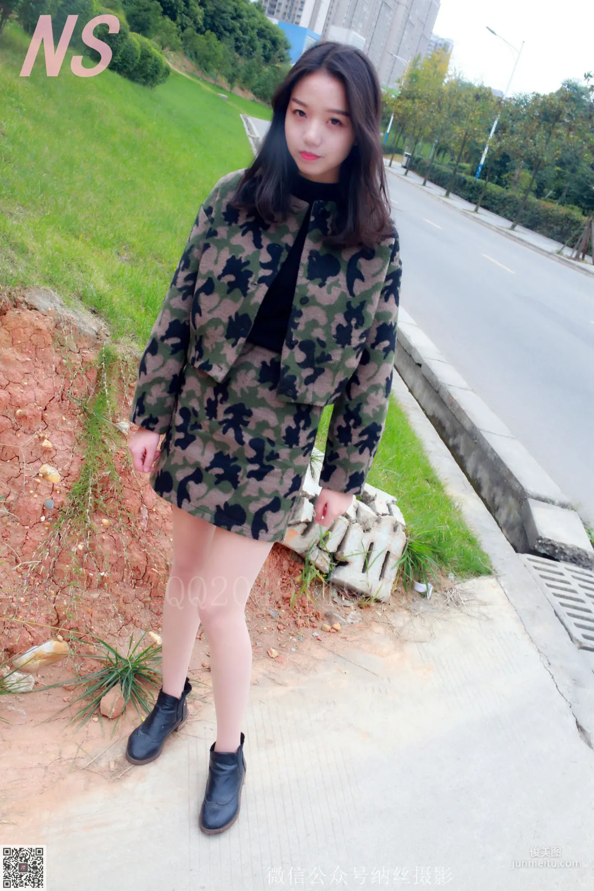 微微《迷彩少女户外肉丝》 [纳丝摄影] NO.095 写真集