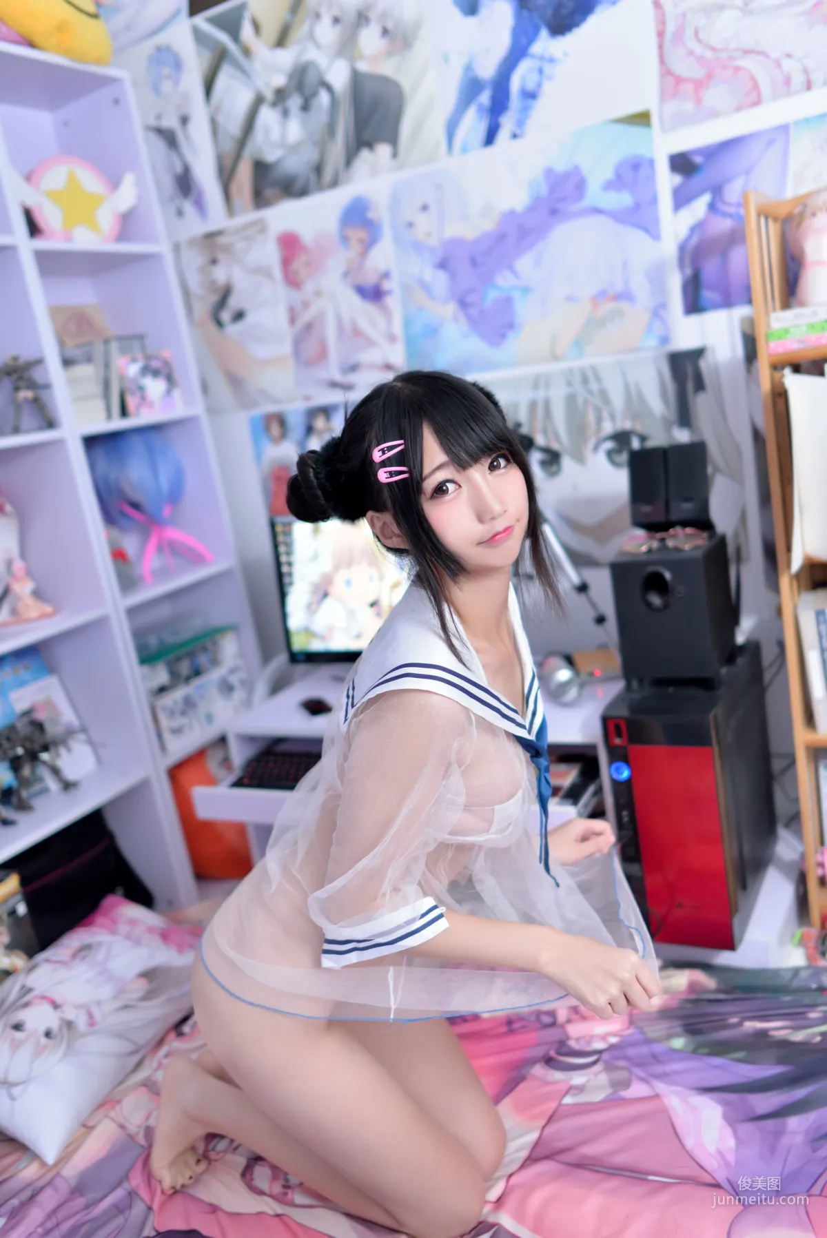 Nagesa魔物女《透视水手服+丁字裤》 [COSPLAY福利] 写真集