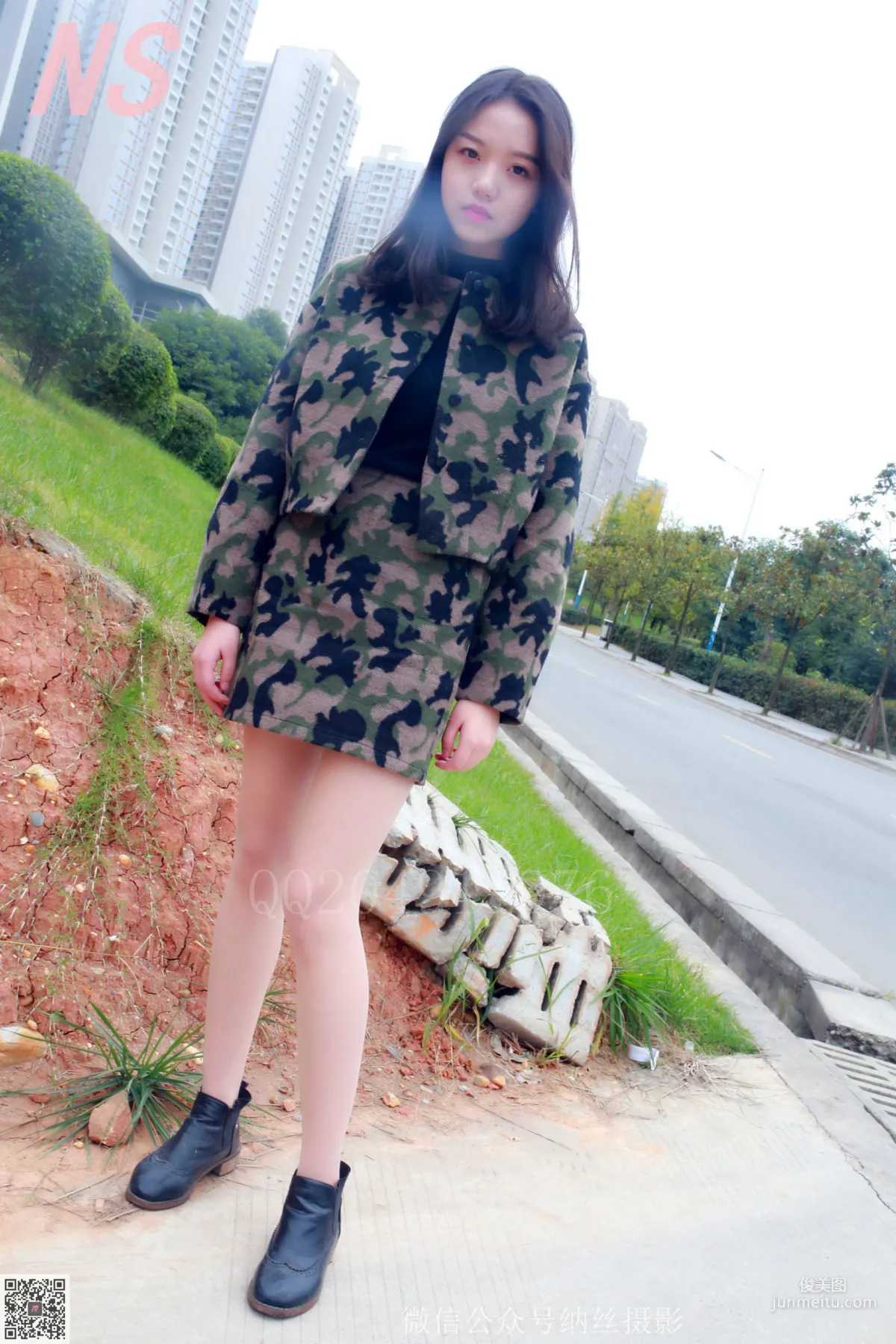 微微《迷彩少女户外肉丝》 [纳丝摄影] NO.095 写真集