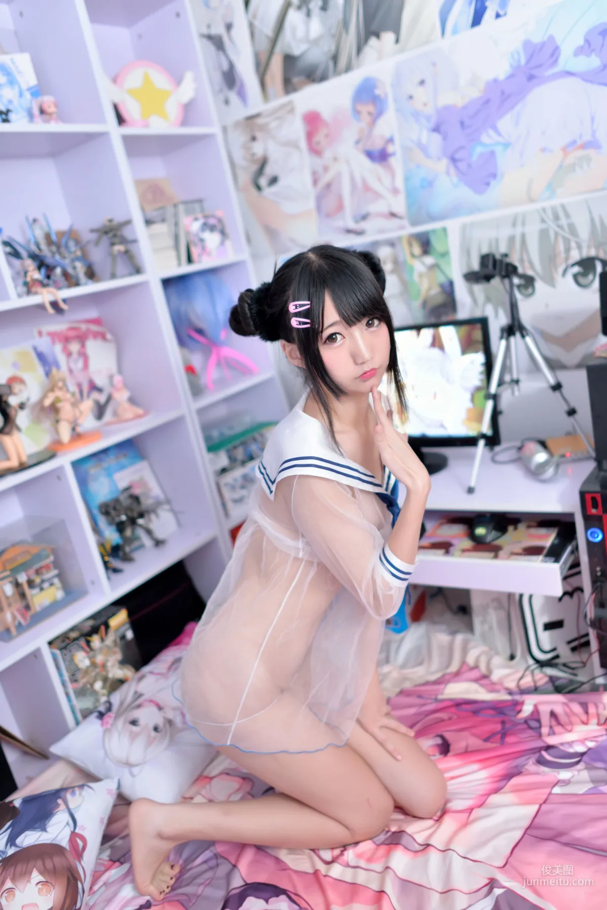 Nagesa魔物女《透视水手服+丁字裤》 [COSPLAY福利] 写真集