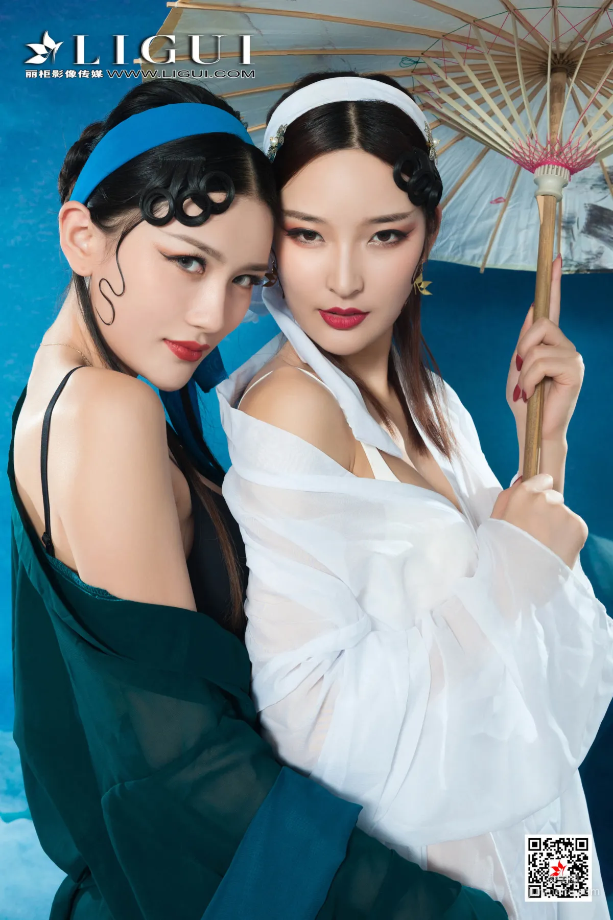 甜甜&雪糕《京剧丝袜姐妹花》 [丽柜Ligui] 写真集