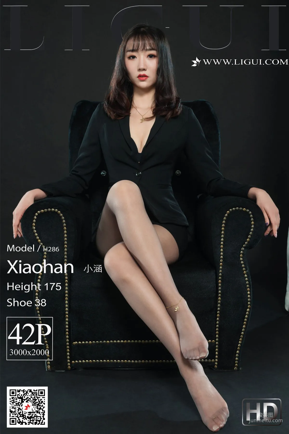 Model 小涵《肉丝高跟美腿OL》 [丽柜LIGUI] 网络丽人 写真集