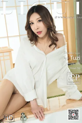 Model 兔子《浴室白衬衫湿身丝足》 [丽柜Ligui] 写真集
