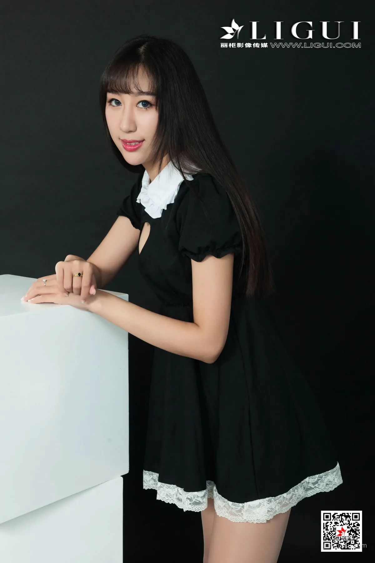 Model 轩轩《连衣裙肉丝高跟》 [丽柜Ligui] 网络丽人 写真集