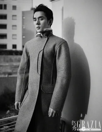 帅哥李佳琦个性潮流秋冬装《红秀》杂志写真大片