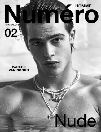 荷兰帅气男超模Parker van Noord黑白杂志写真图集