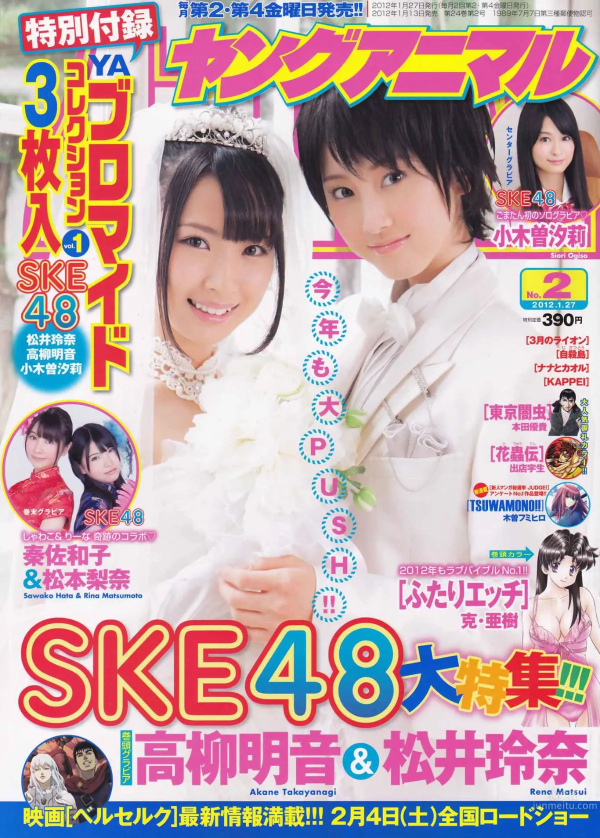 [Young Animal] 2012 No.01 02 AKB48 SKE48 筱崎爱 和田絵莉 Rio [27P]