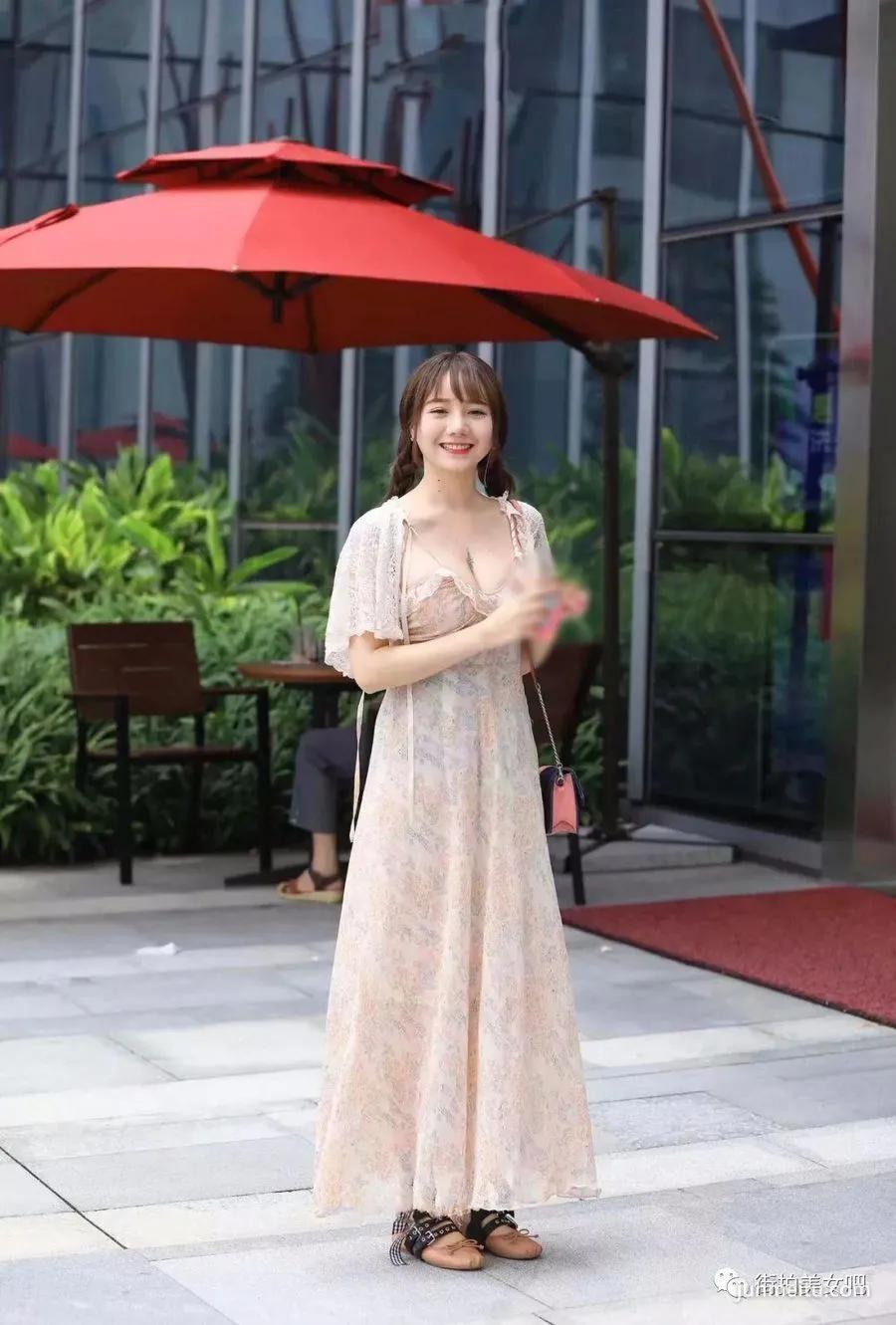 街拍貌美有围，不得了！