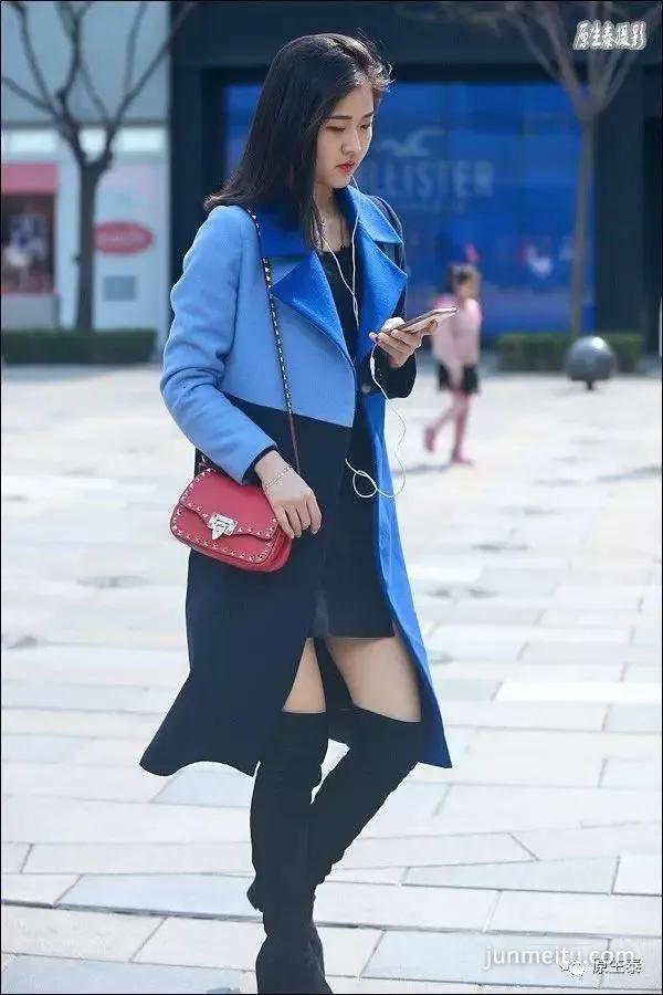 街拍霸气大长腿美女傲视群芳！（组图）