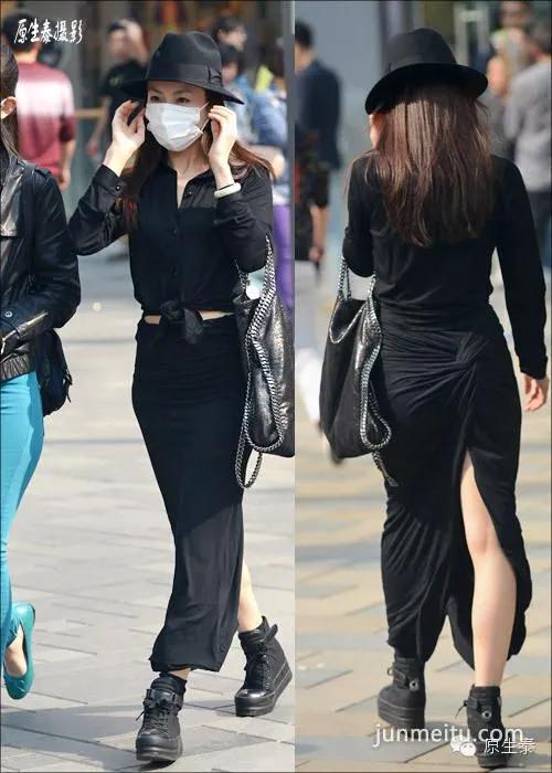 北京美女长裙翩翩舞春风各领风骚！