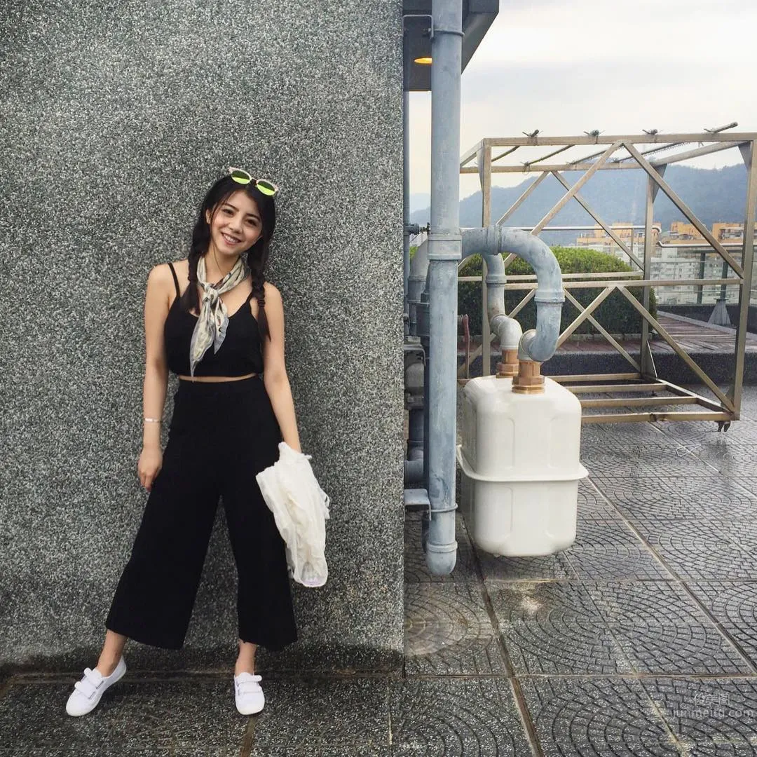 超美混血儿Tia 侧面运动照激似小昆凌