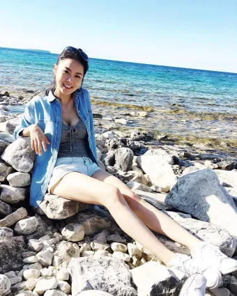 深圳正妹Macey Wan 吊带上衣太紧身颜值太美