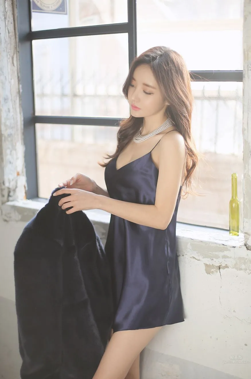 南韩美人孙允珠 唯美系吊带内衣二