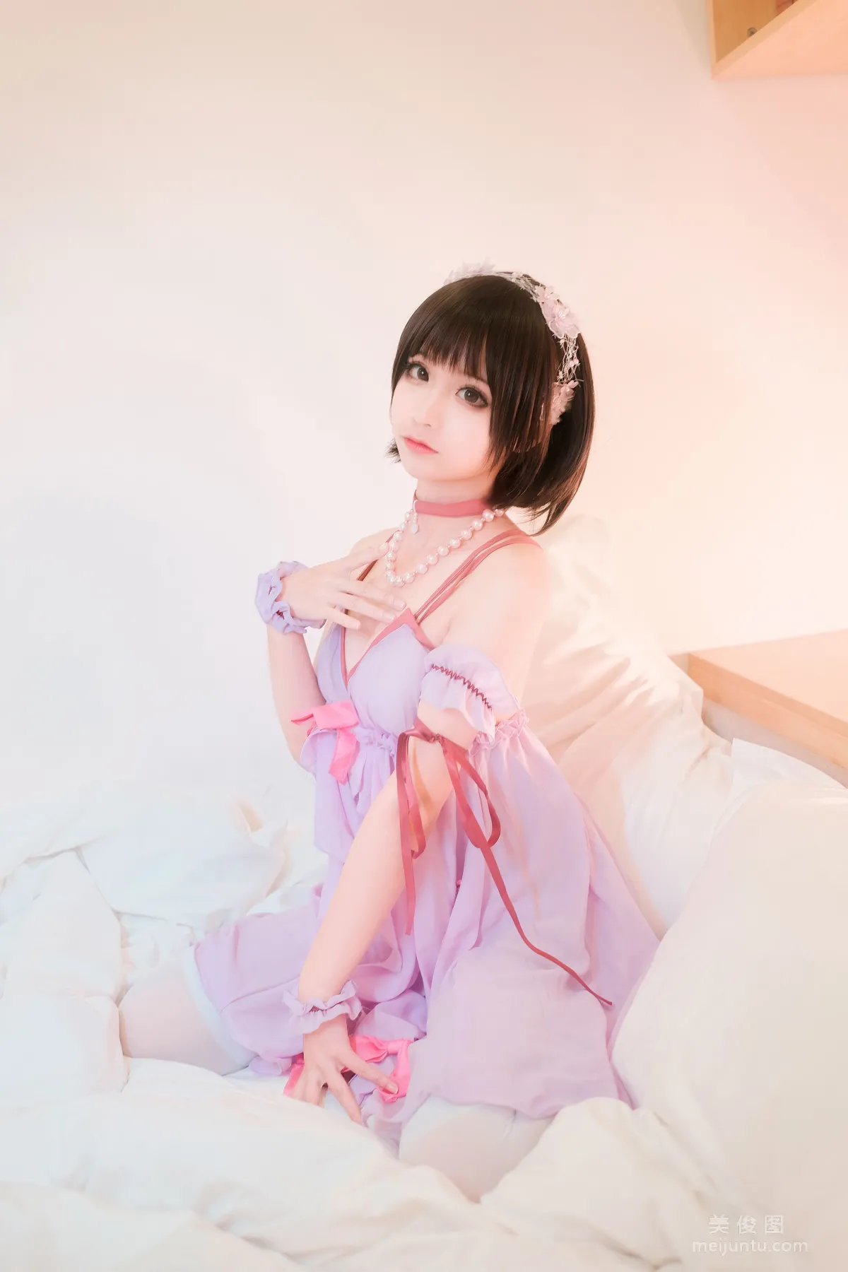 [美女Coser] 蠢沫沫 《加藤惠睡衣》 写真集