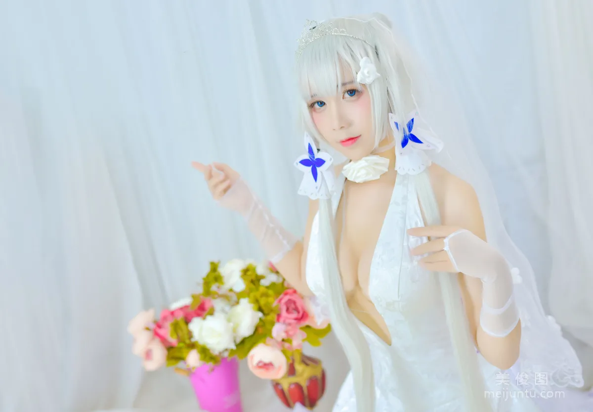 [网红Coser] 九曲Jean 《婚纱》 写真集