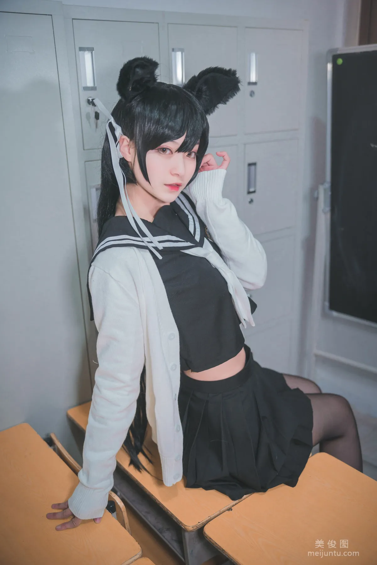 [美女Coser] 铁板烧鬼舞w 《爱宕jk》 写真集