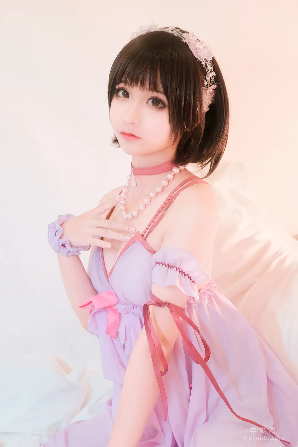 [美女Coser] 蠢沫沫 《加藤惠睡衣》 写真集