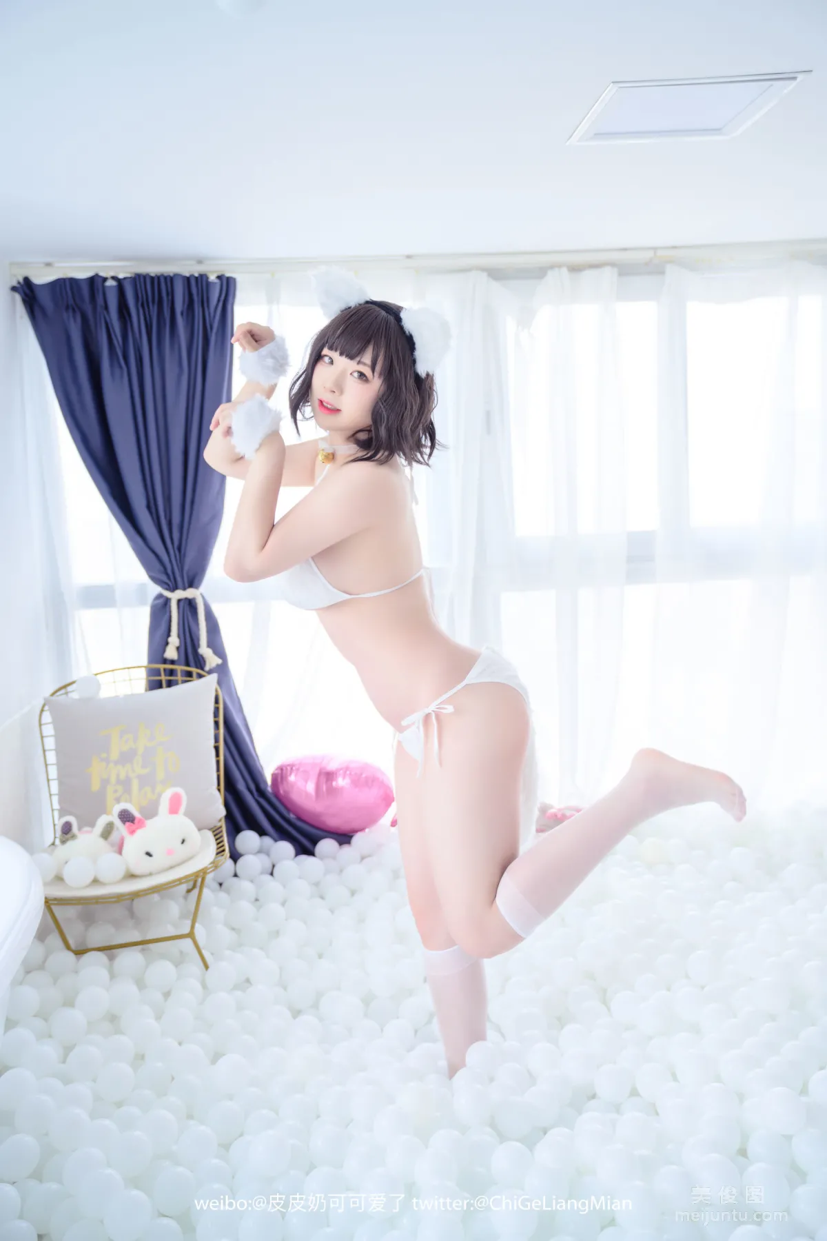[美女Coser] 皮皮奶可可爱了啦 《白猫》 写真集