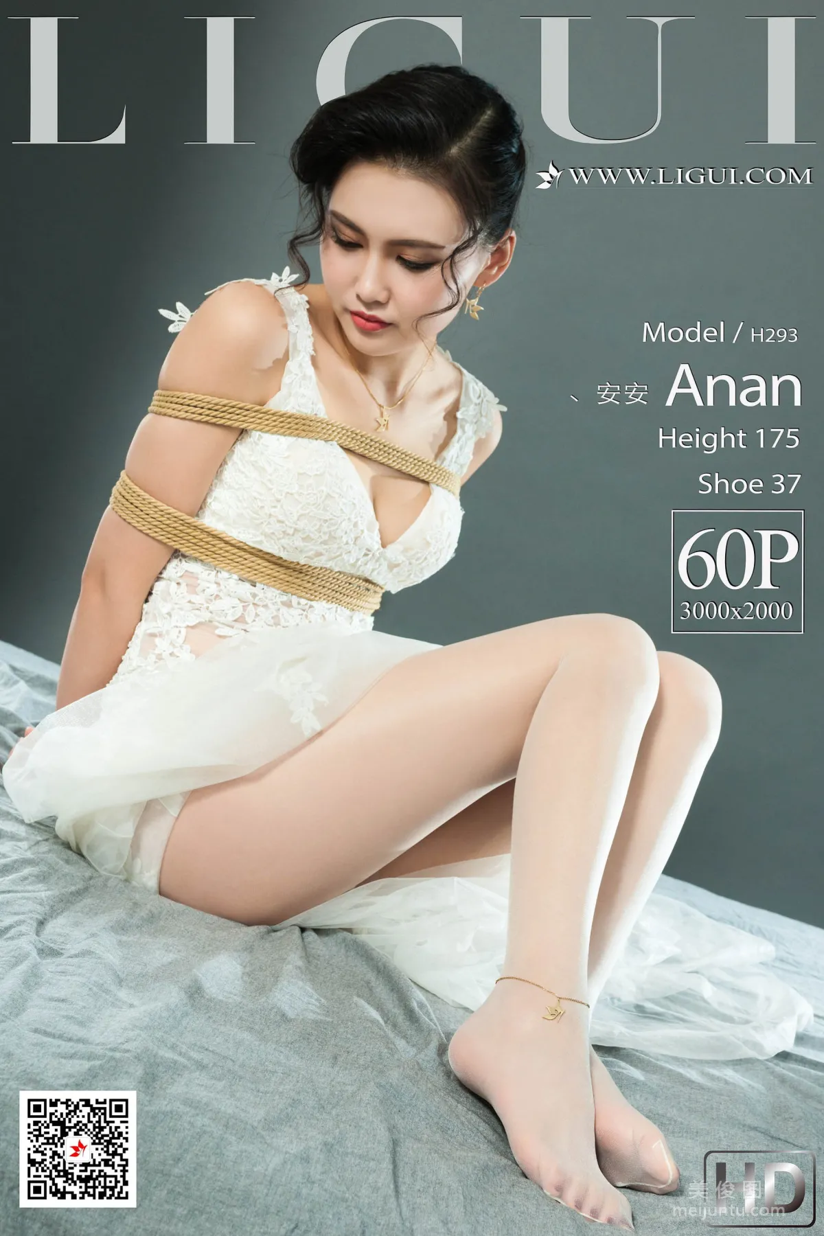 [丽柜Ligui] Model 安安 《婚纱美束》 写真集