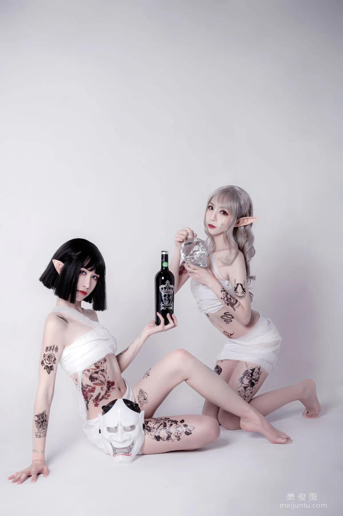 [COS福利] 动漫博主阮邑_Fairy 《绑带和武士》 写真集