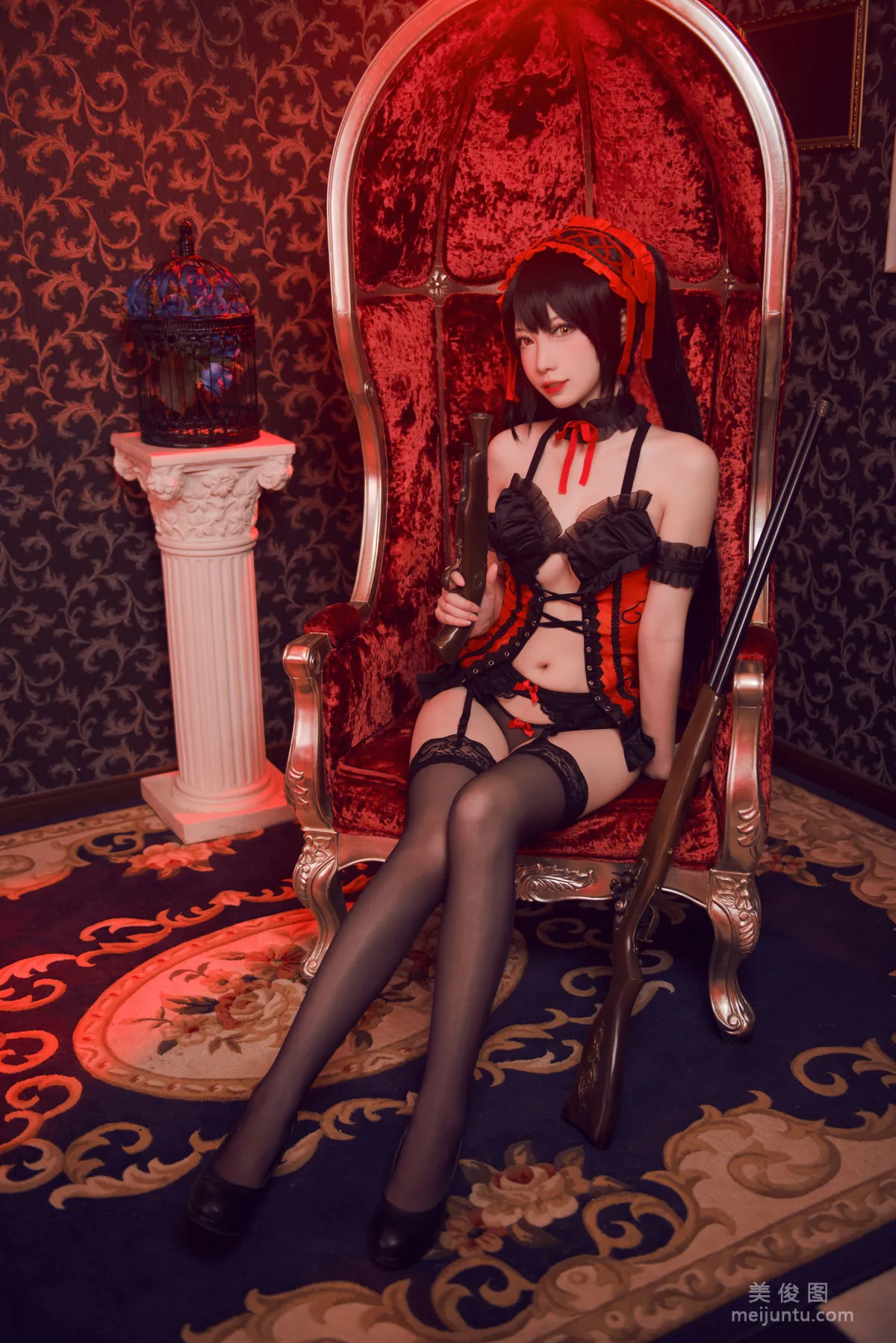 [COS福利] 大胸萌妹妖少you1 《时崎狂三》 写真集