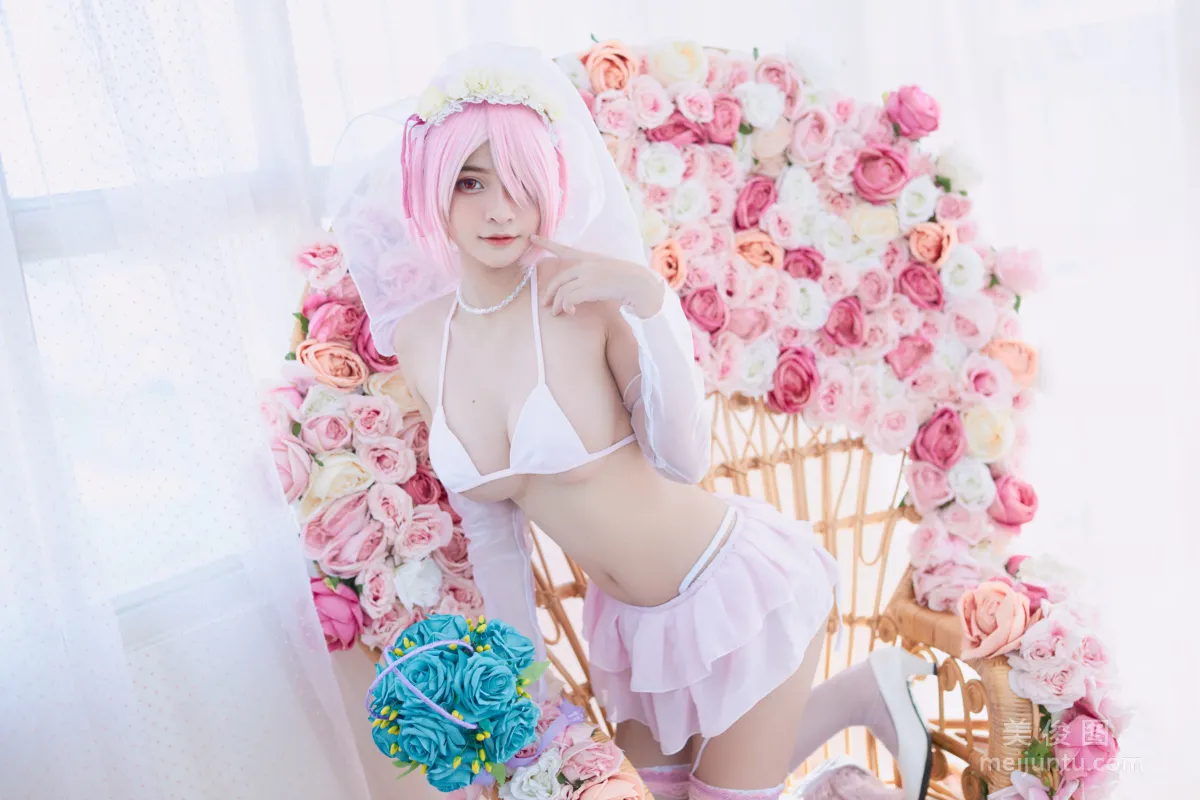 [COS福利] Azami San 《蕾姆婚纱》 写真集