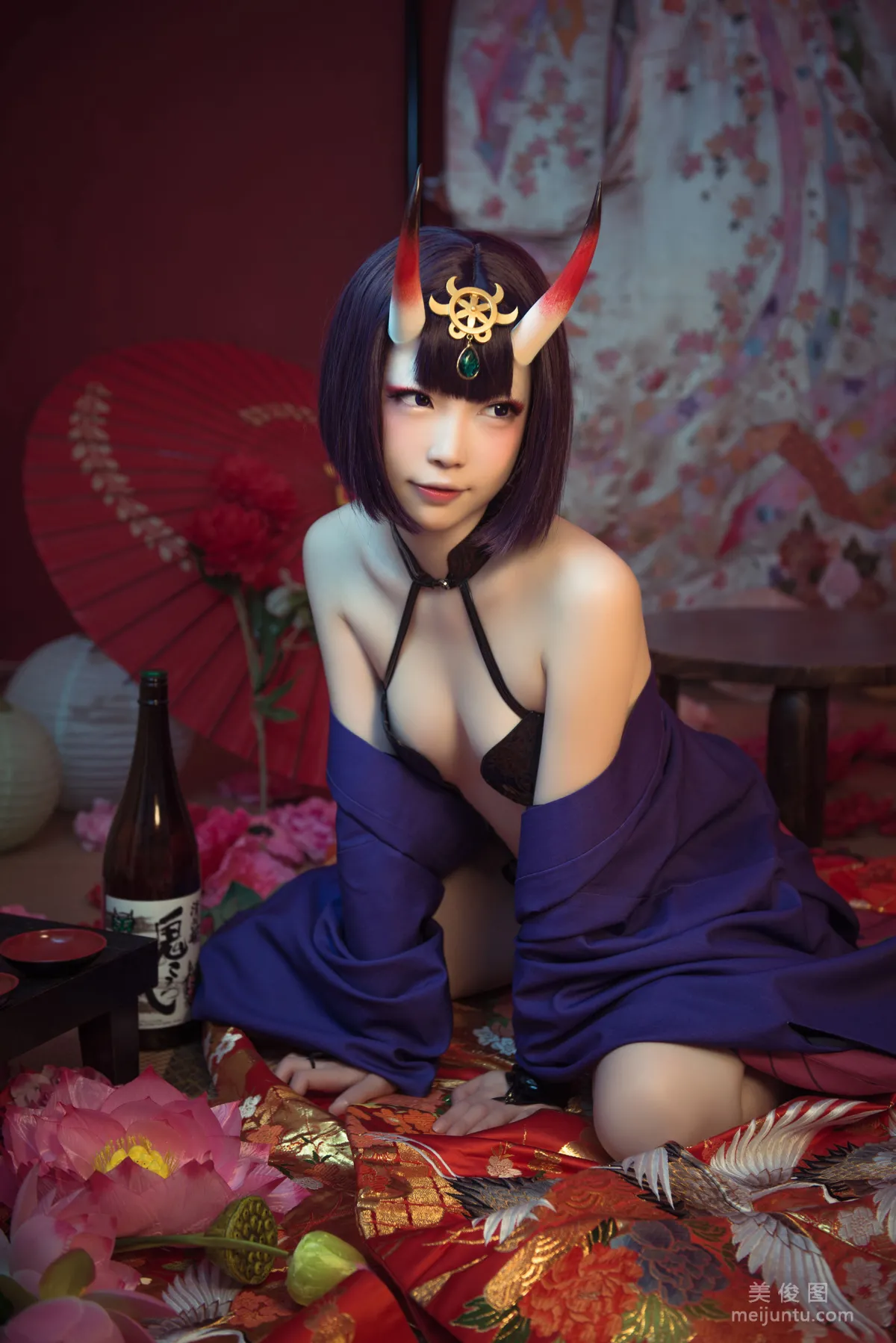 [COS福利] 萌妹妖少you1 《酒吞童子》 写真集