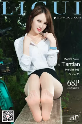 [丽柜Ligui] 网络丽人 天天 - 肉丝单车女郎