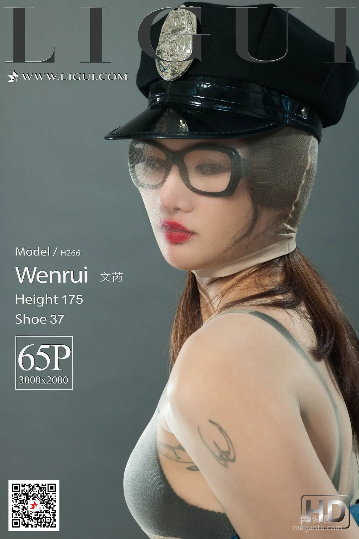 [丽柜美束Ligui] 文芮 《肉丝袜人体》 写真集