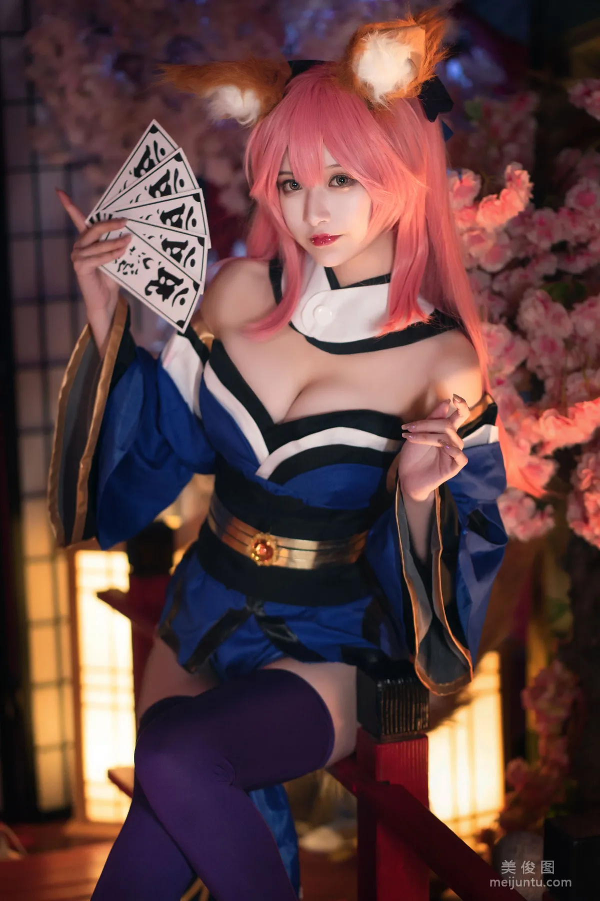 [Cosplay] 动漫博主铁板烧鬼舞w - 玉藻前 原皮