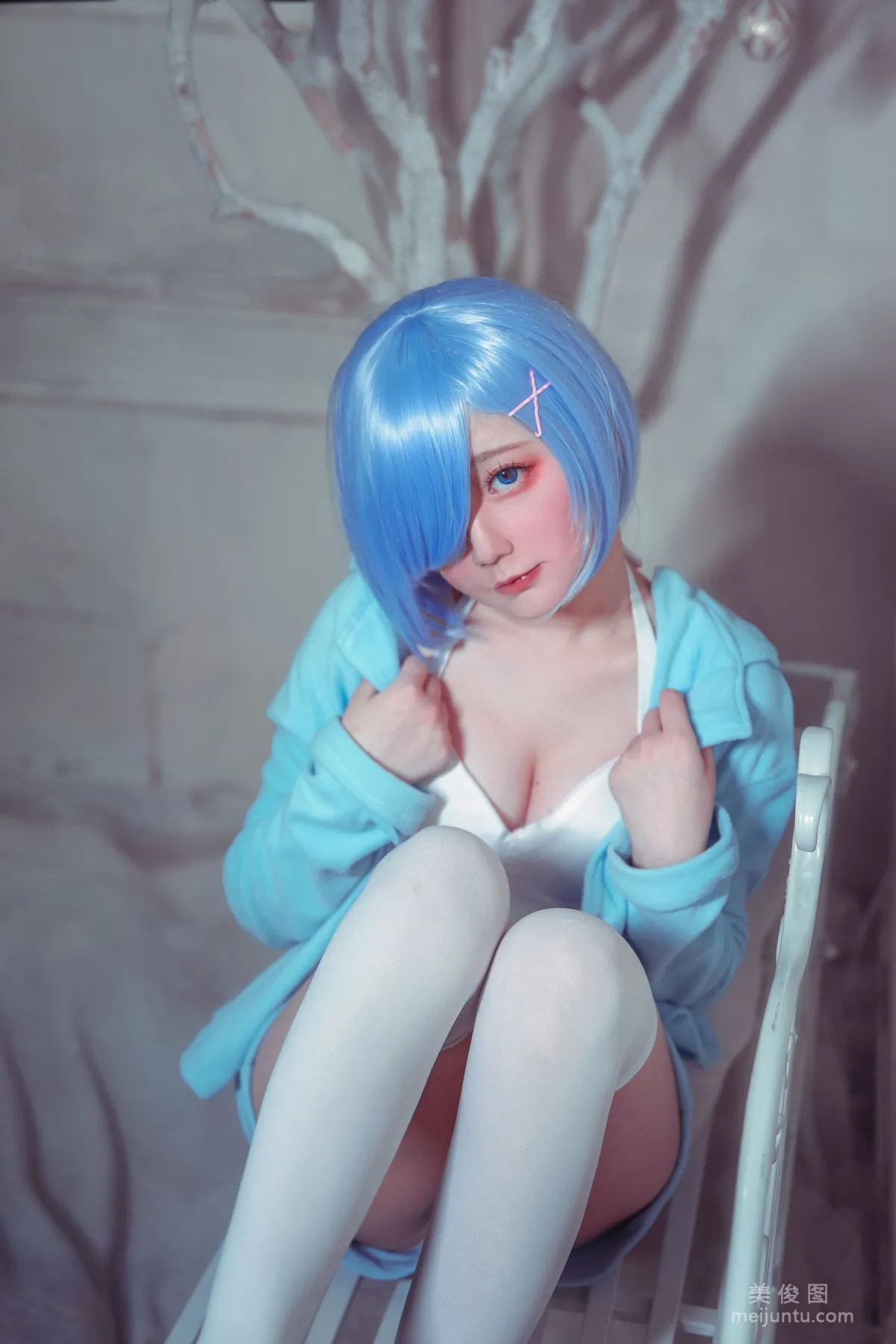 [Cosplay] 动漫博主弦音sic - RE从零开始的异世界生活 蕾姆猫咪睡衣