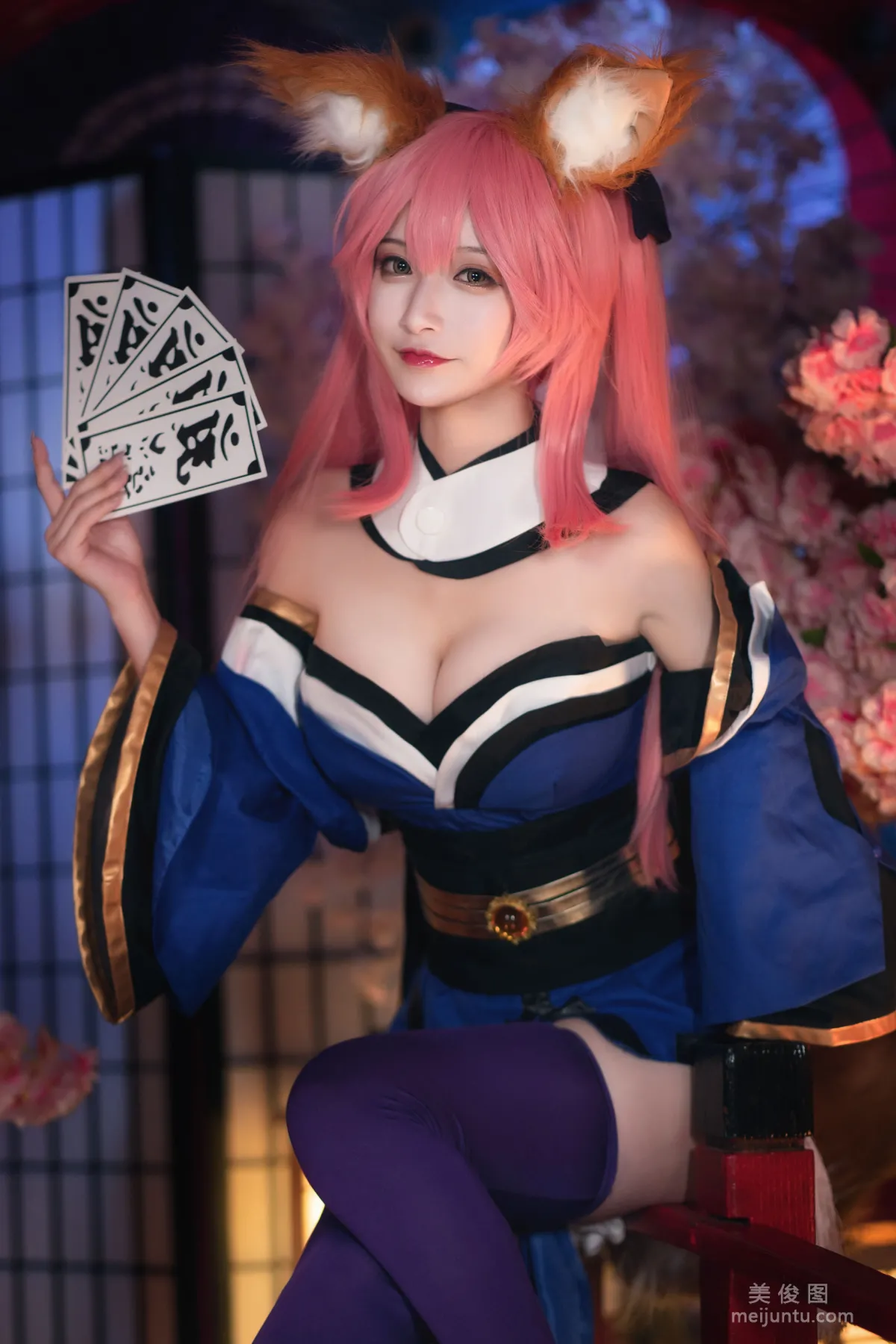 [Cosplay] 动漫博主铁板烧鬼舞w - 玉藻前 原皮