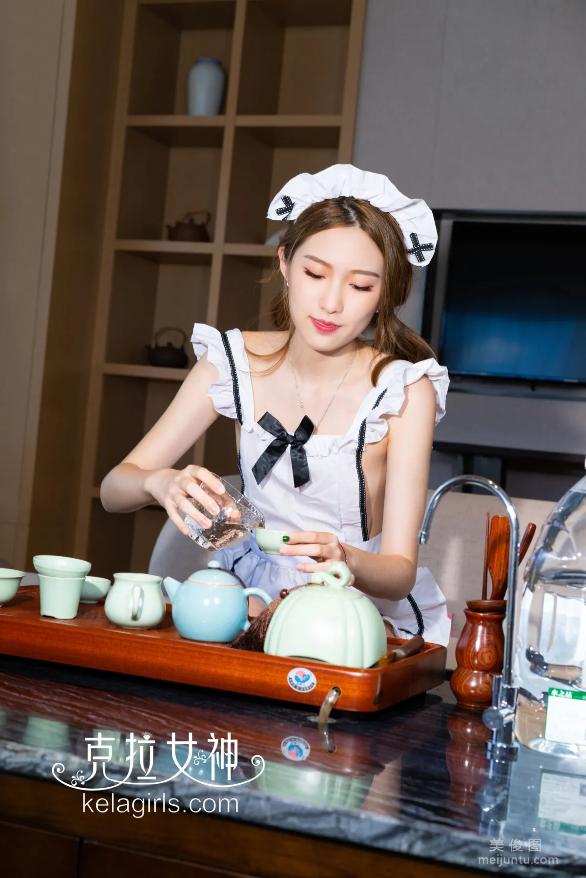 [克拉女神Kelagirls] 芊芊 - 女仆の功夫茶 写真集
