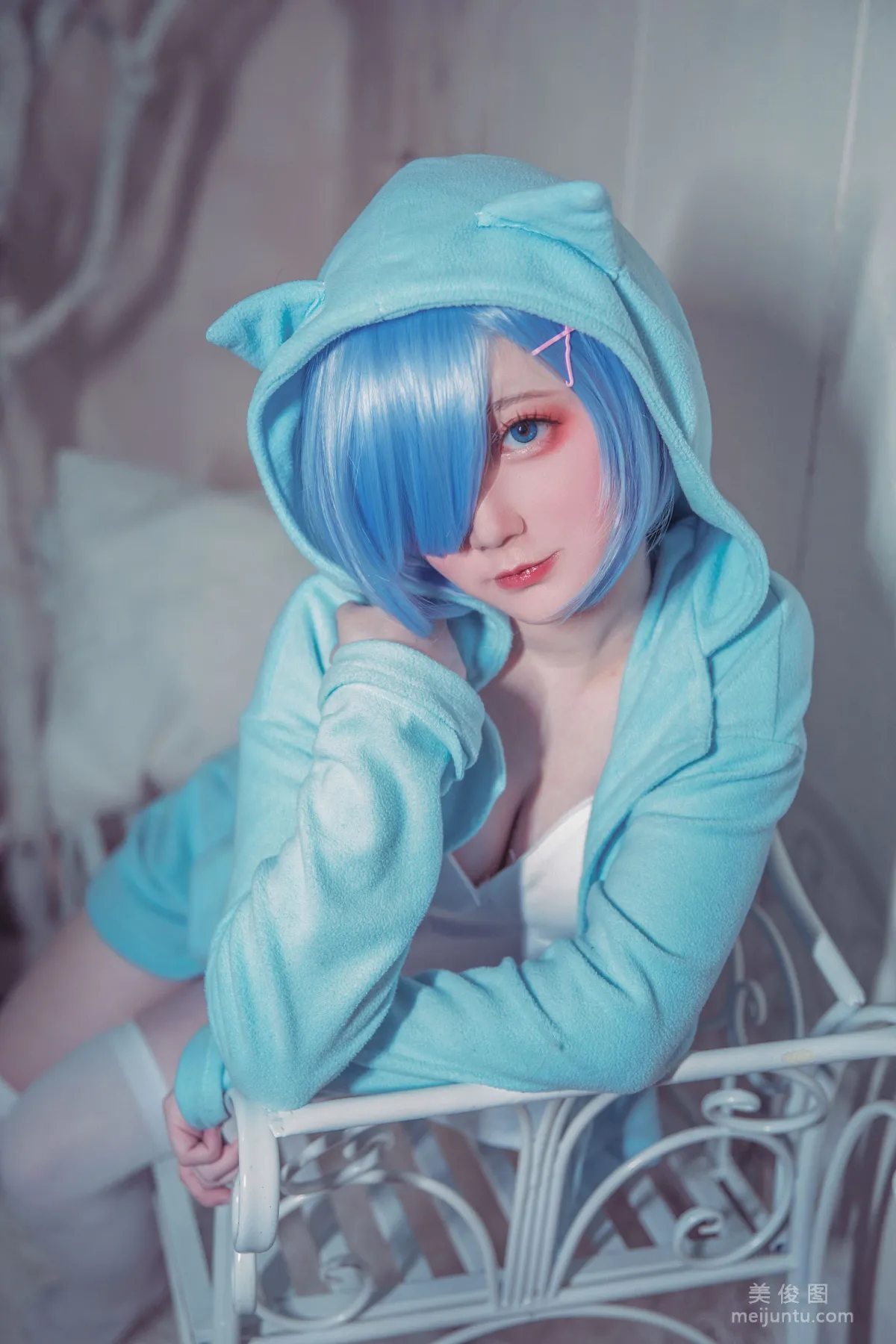 [Cosplay] 动漫博主弦音sic - RE从零开始的异世界生活 蕾姆猫咪睡衣
