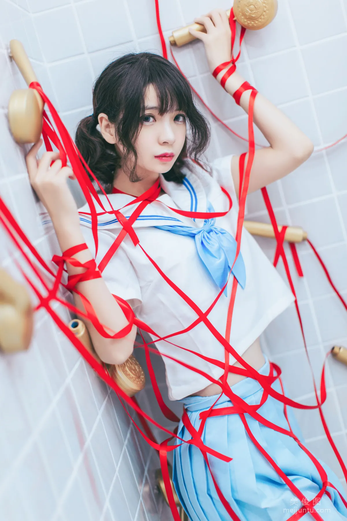 [Cosplay] 疯猫ss - 浴室JK 写真集