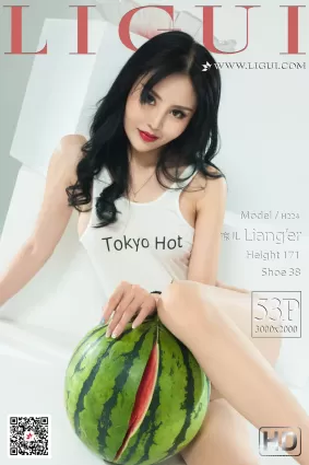[丽柜Ligui] 网络丽人 Model 凉儿 - 西瓜高叉女郎
