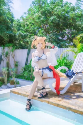 [Cosplay] 萌宠博主yui金鱼 - 空泳装