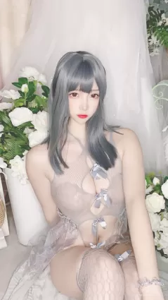 [Cosplay] 人气Coser二佐Nisa - 蓝色网状比基尼