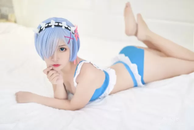 [Cosplay] 人气Coser二佐Nisa - 蕾姆泳衣