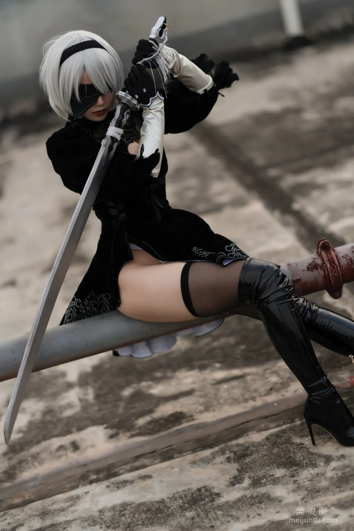 [网红COSER] 动漫博主小仓千代w - 舰长 2B原皮 写真集