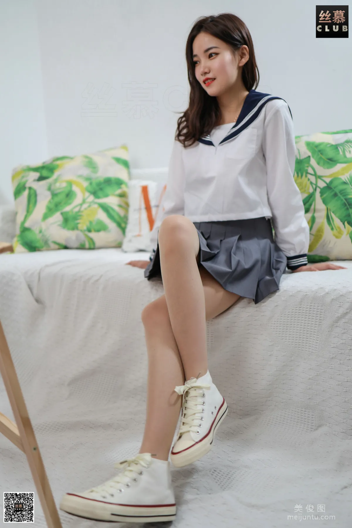 [丝慕] SM120 天天一元 文欣 - JK制服心跳