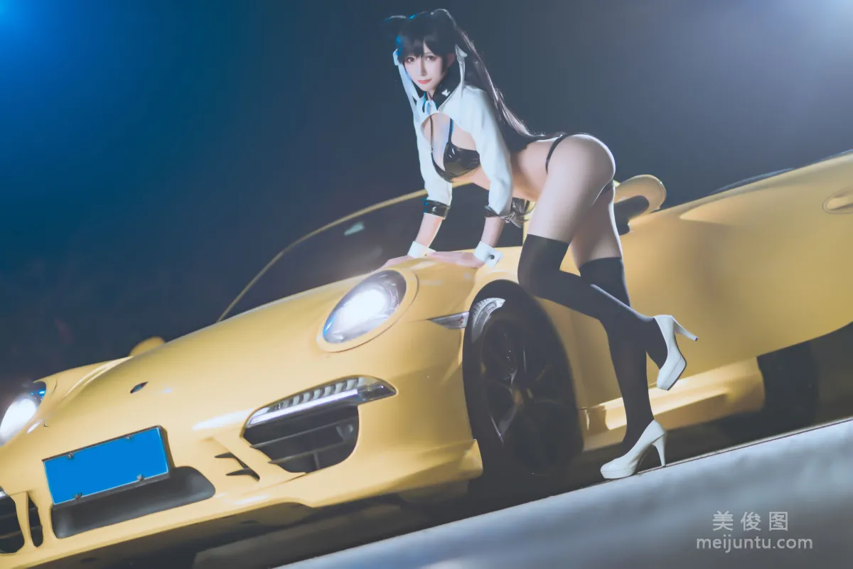 [网红COSER] 动漫博主雅祈 - 碧蓝航线赛车爱宕 写真套图