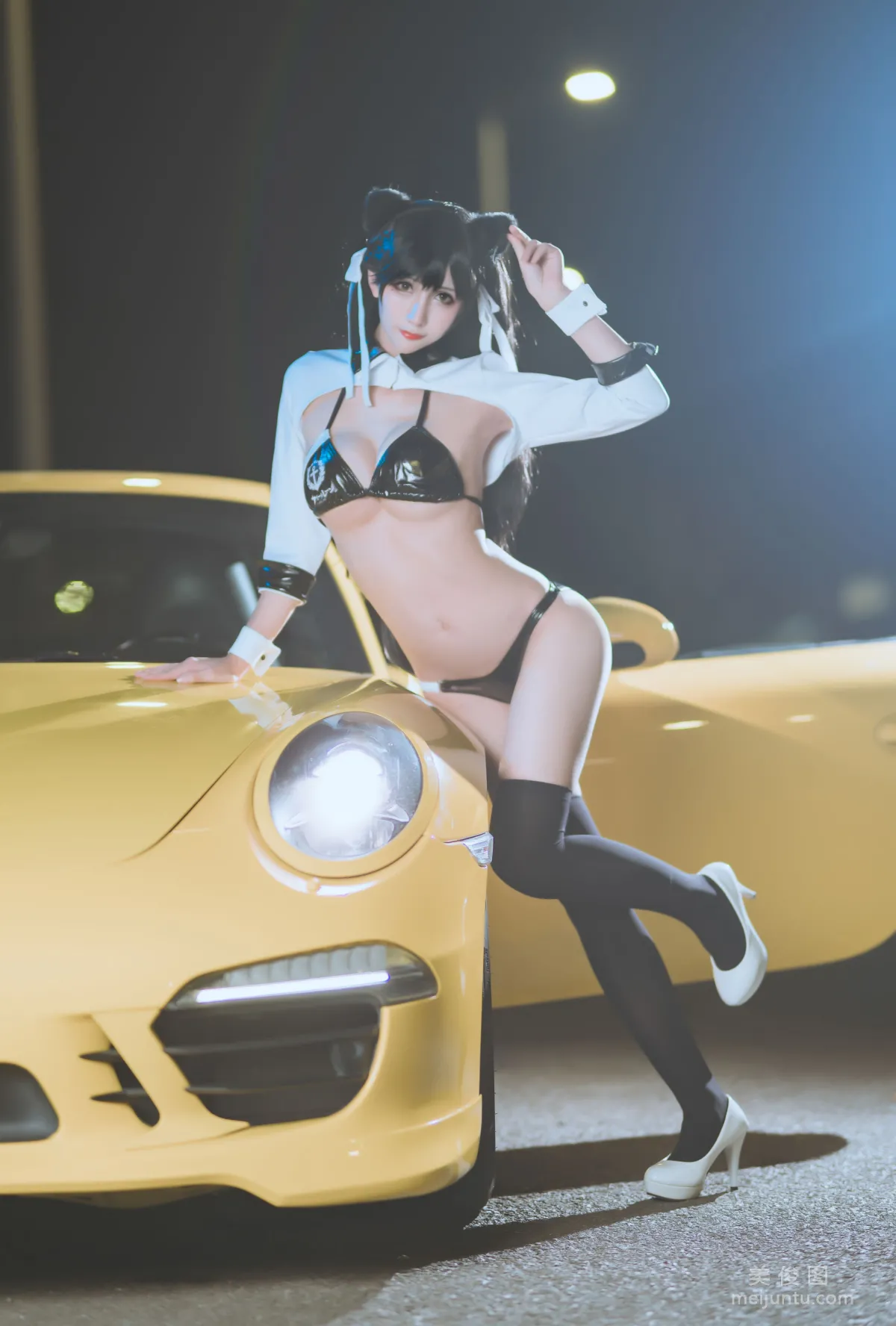 [网红COSER] 动漫博主雅祈 - 碧蓝航线赛车爱宕 写真套图