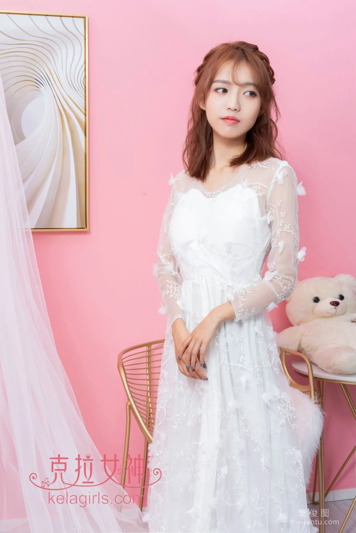 [克拉女神Kelagirls] 小岚 - 白裙美丫 写真套图
