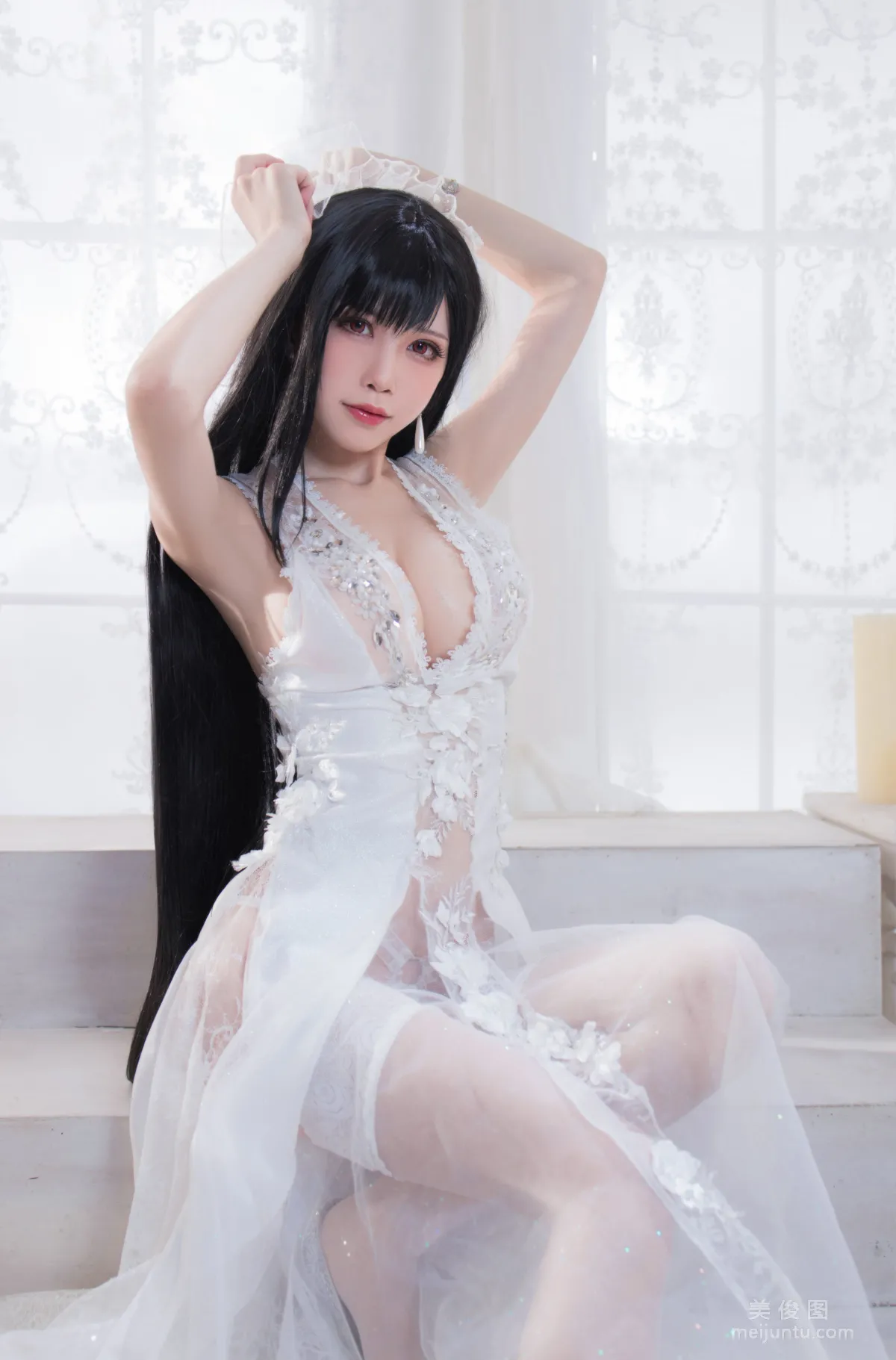 [Cosplay] 水淼aqua - 婚纱 写真套图